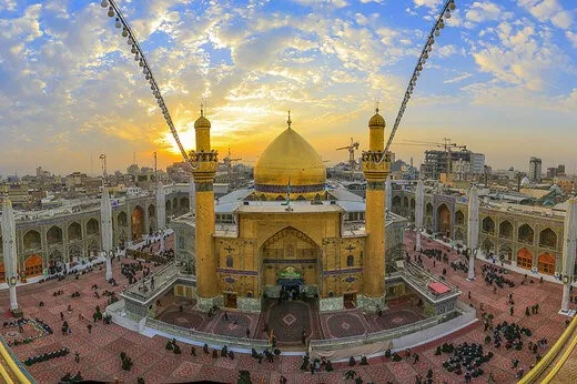 نمای دور حرم حضرت علی